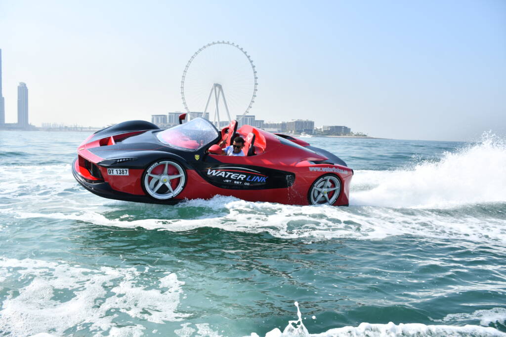 ferrari water car rental in dubai