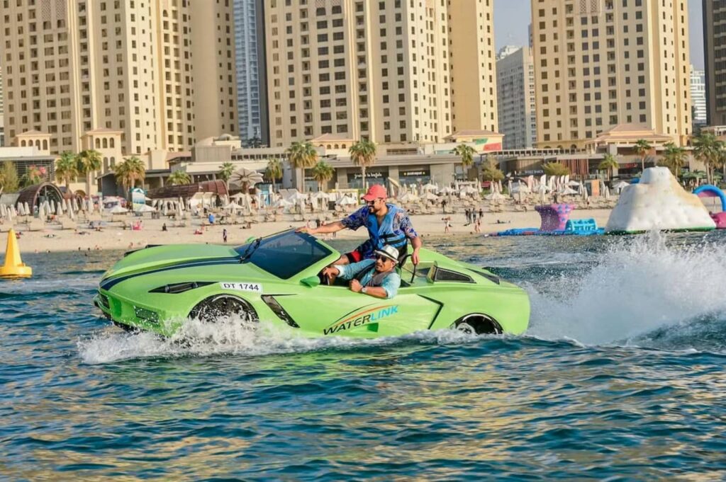 Jet car riding Palm Jumeirah